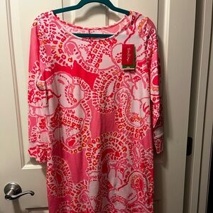 Lilly Pulitzer Long sleeved T Shirt Dress